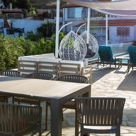 Villa Luna Private Heated Hydro Pool Bbq Beach 4Min Agia Marina Mikrolimanou Exterior foto