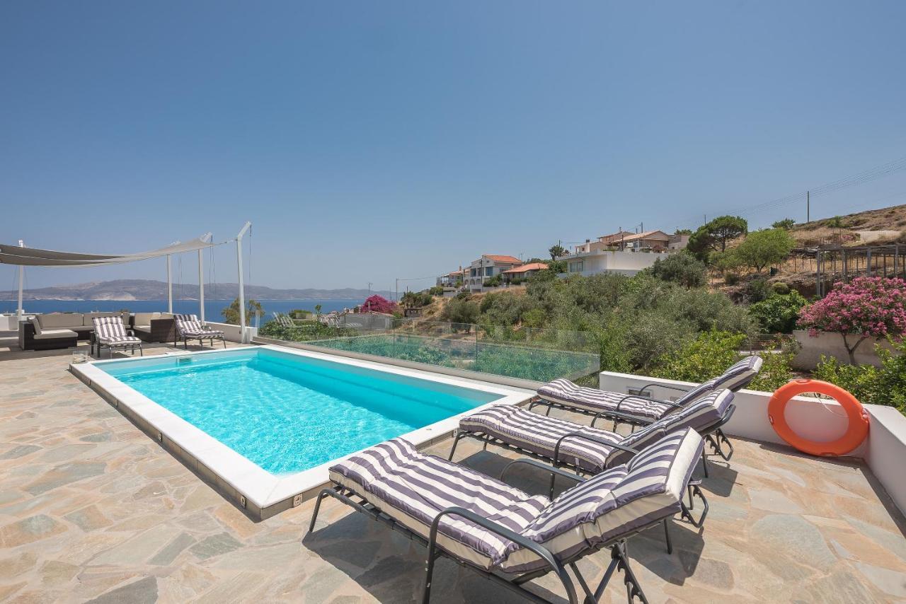 Villa Luna Private Heated Hydro Pool Bbq Beach 4Min Agia Marina Mikrolimanou Exterior foto