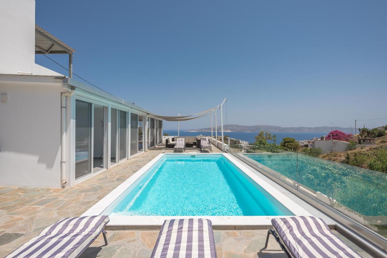 Villa Luna Private Heated Hydro Pool Bbq Beach 4Min Agia Marina Mikrolimanou Exterior foto